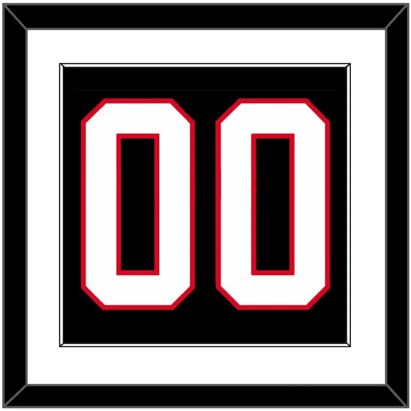 Canada Mens Hockey Number - 2014 Olympics Alternate Black - Single Mat 1