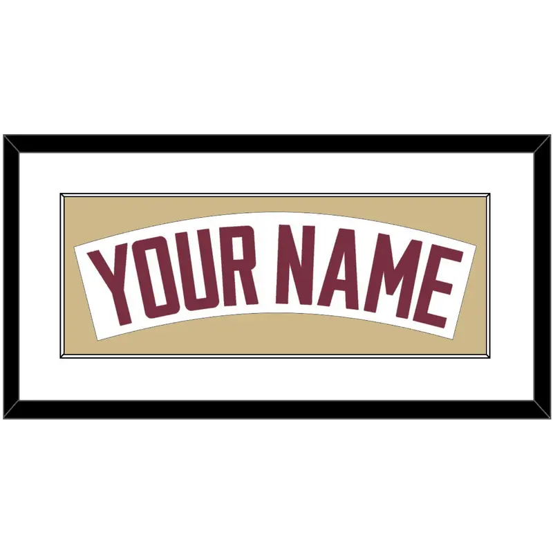 Florida State Baseball Nameplate - Home White - Single Mat 2