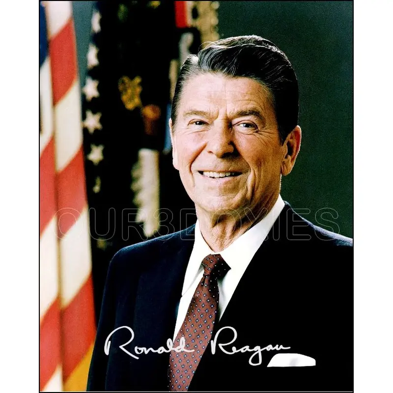 Ronald Reagan 8X10 Photo - Autographed President - 45