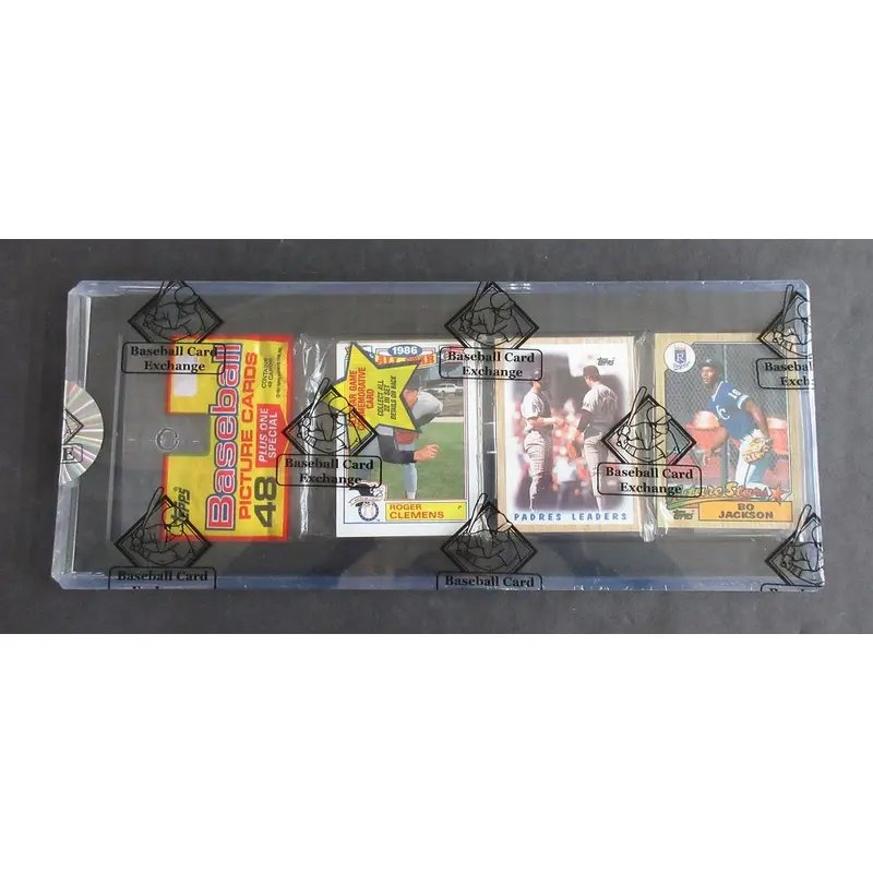 1987 Topps Baseball Unopened Rack Pack (Bo Jackson Top) (BBCE)