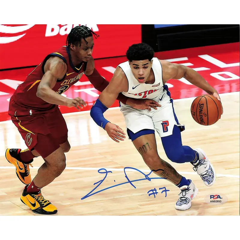 Killian Hayes signed 8x10 photo PSA/DNA Detroit Pistons Autographed
