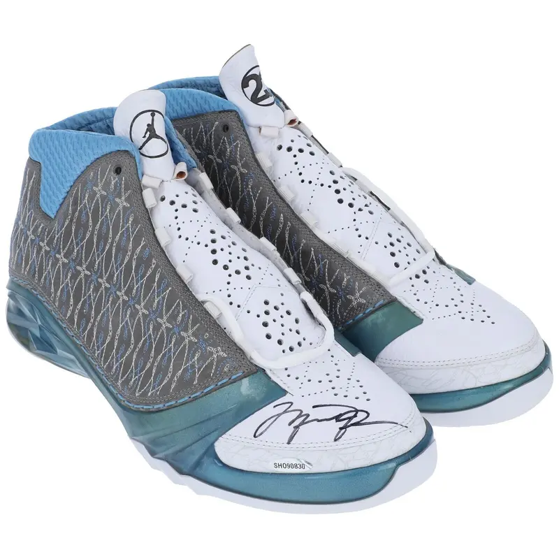 Michael Jordan Signed Nike Air Jordan XX3 Titanium Sneakers UDA Upper Deck COA