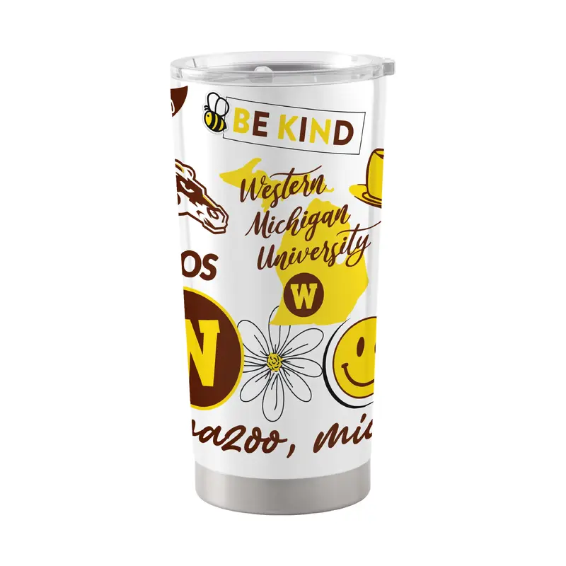 Western Michigan 20oz Native Stainless Tumbler