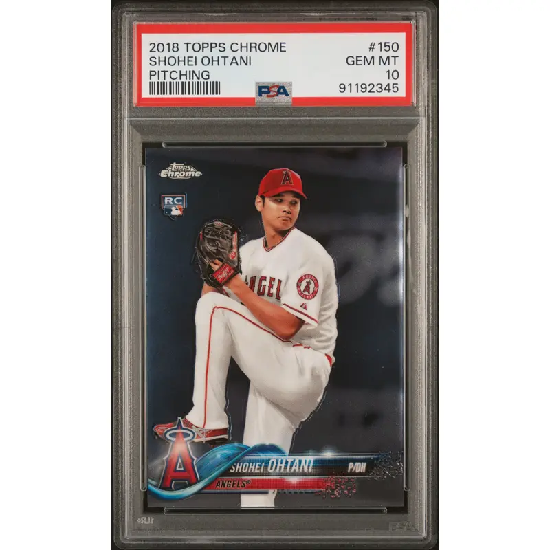 Shohei Ohtani 2018 Topps Chrome Rookie #150 PSA 10 Gem Mint 2345