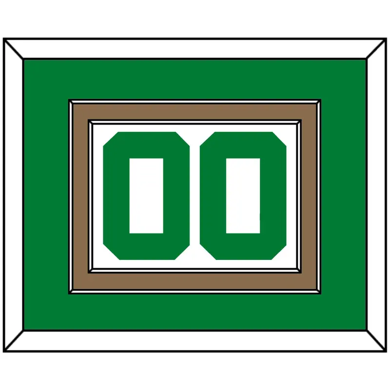 Boston Number - Home White (1972-2018) - Double Mat 2
