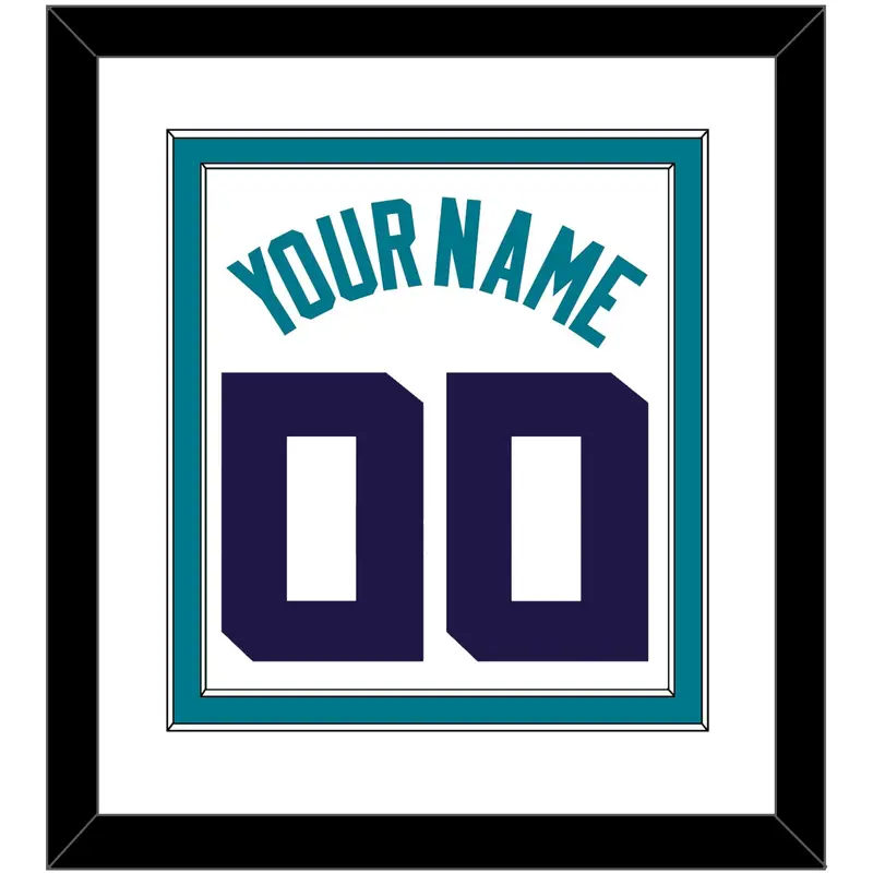 Charlotte Name & Number - White Association (2014-2020) - Double Mat 2
