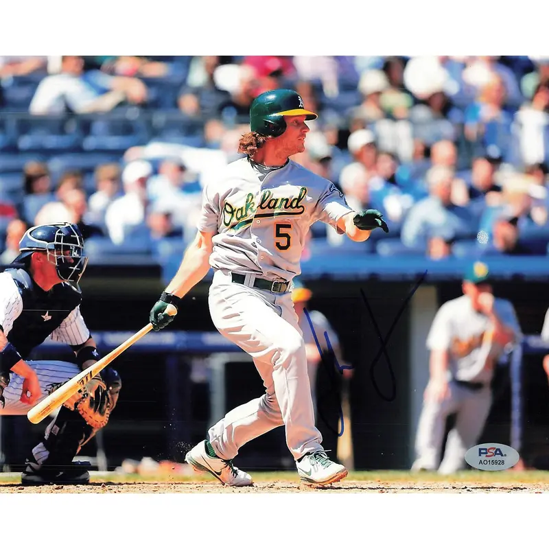 John Jaso signed 8x10 photo PSA/DNA Oakland Athletics Autographed