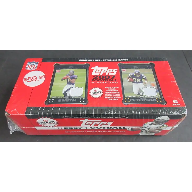 2007 Topps Football Factory Set (Target) (2 Rookie Jersey Relic)