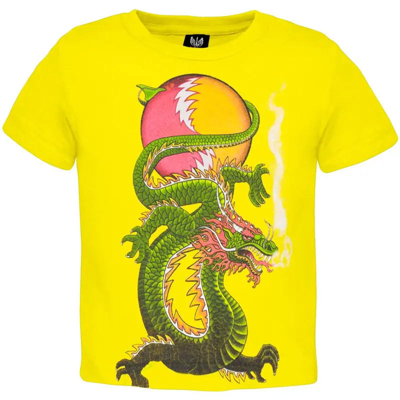 Grateful Dead - Lightning Bolt Dragon SYF Yellow Toddler T-Shirt