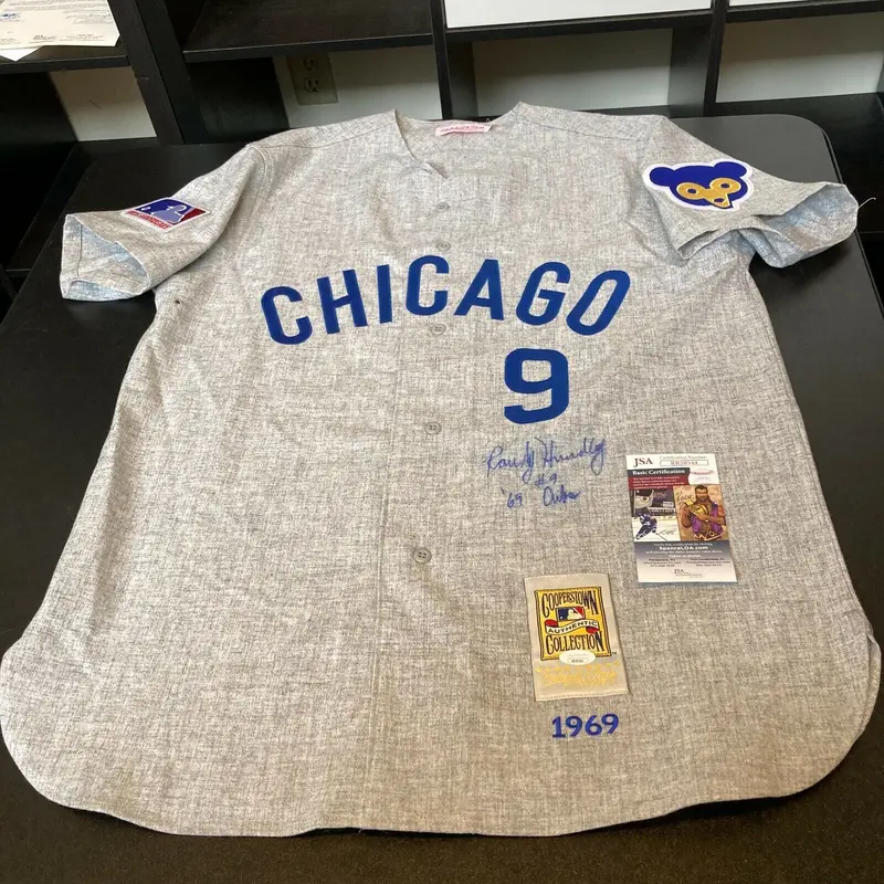 Randy Hundley Signed Inscribed Authentic 1969 Chicago Cubs Jersey JSA COA
