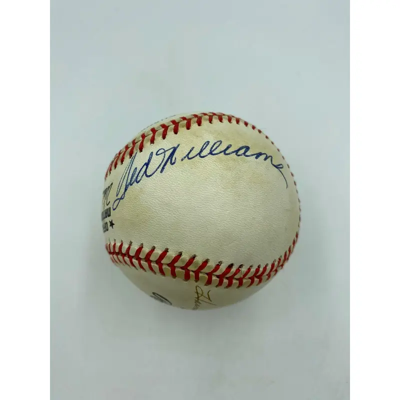 Ted Williams Willie Mays Stan Musial Harmon Killebrew Signed Baseball JSA COA