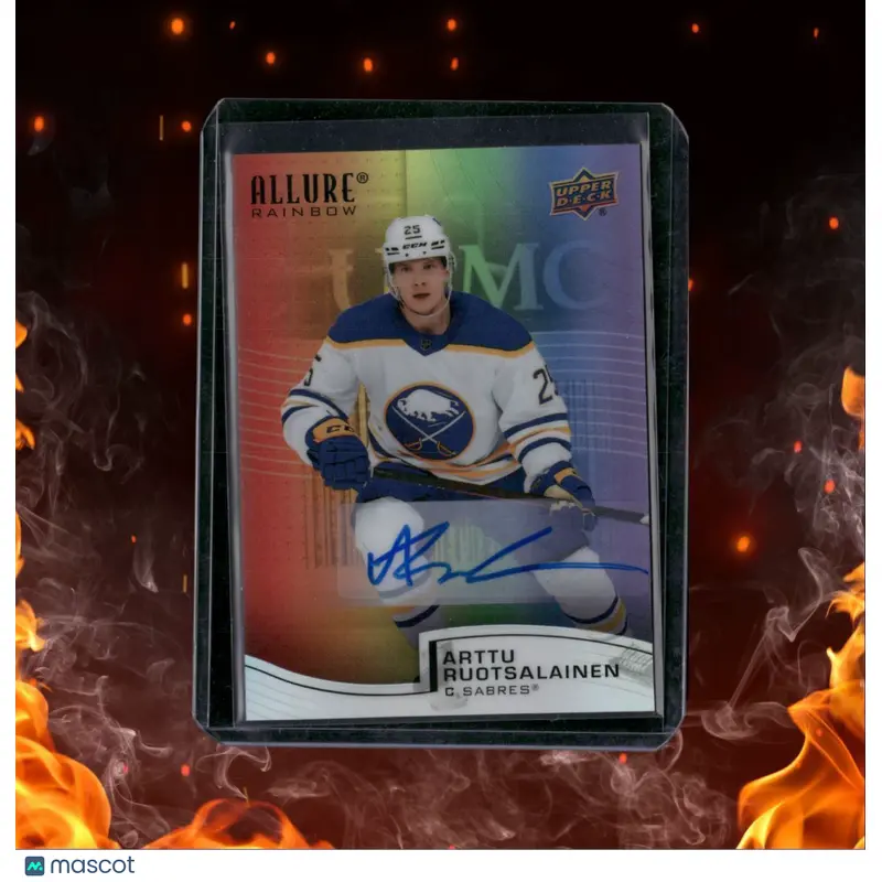 2021-22 Upper Deck Allure Arttu Ruotsalainen Rainbow Rookie Auto #R-8