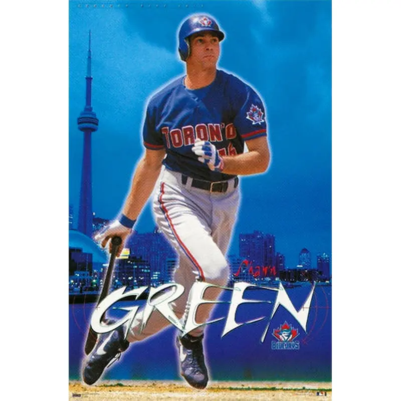 Shawn Green "Toronto Blue" Toronto Blue Jays MLB Action Poster - Costacos 1999