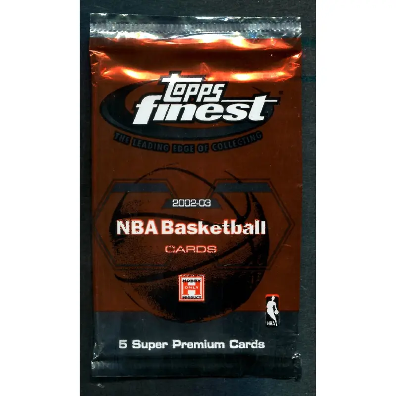 2002/03 Topps Finest Basketball Unopened Pack (Hobby) (5)