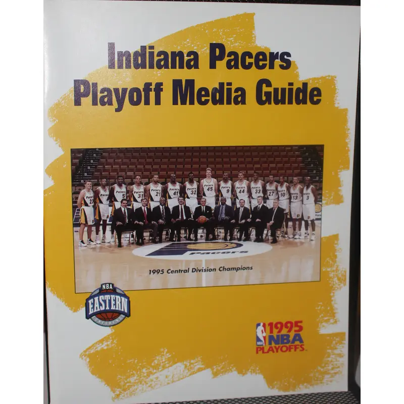 1995 Indiana Pacers NBA Basketball Playoffs Media Guide