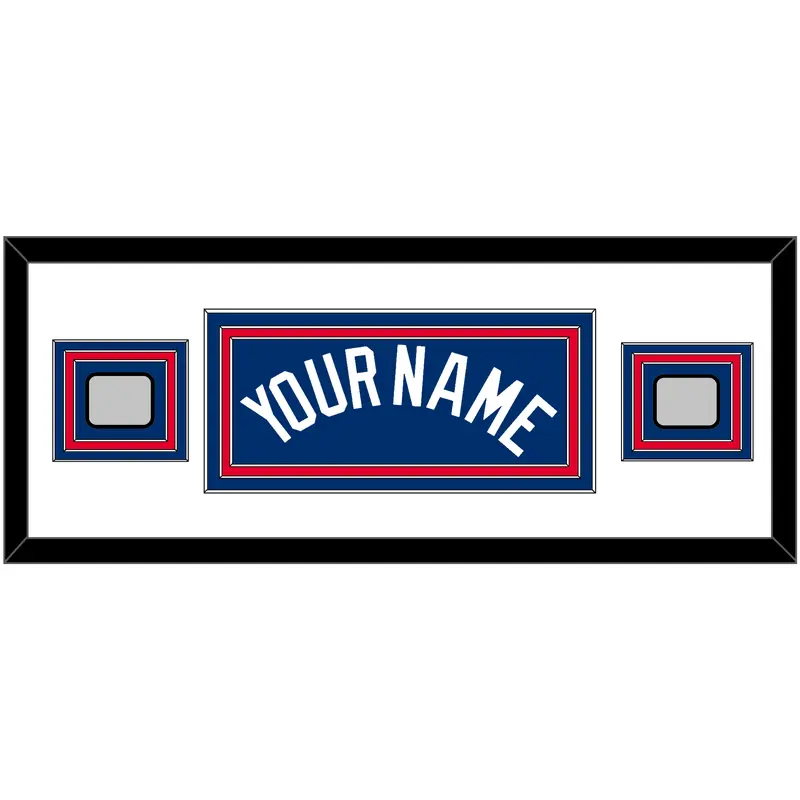 Los Angeles Name & 2 World Series Champions Patches - Alternate Road Blue - Triple Mat 4