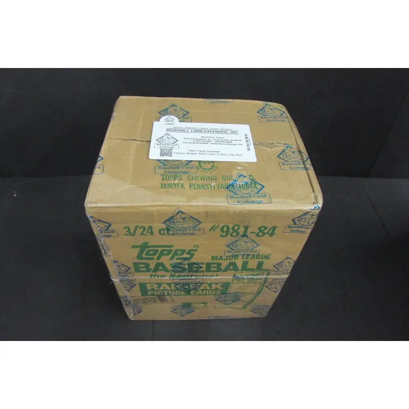 1984 Topps Baseball Rack Pack Case (3 Box) (BBCE)