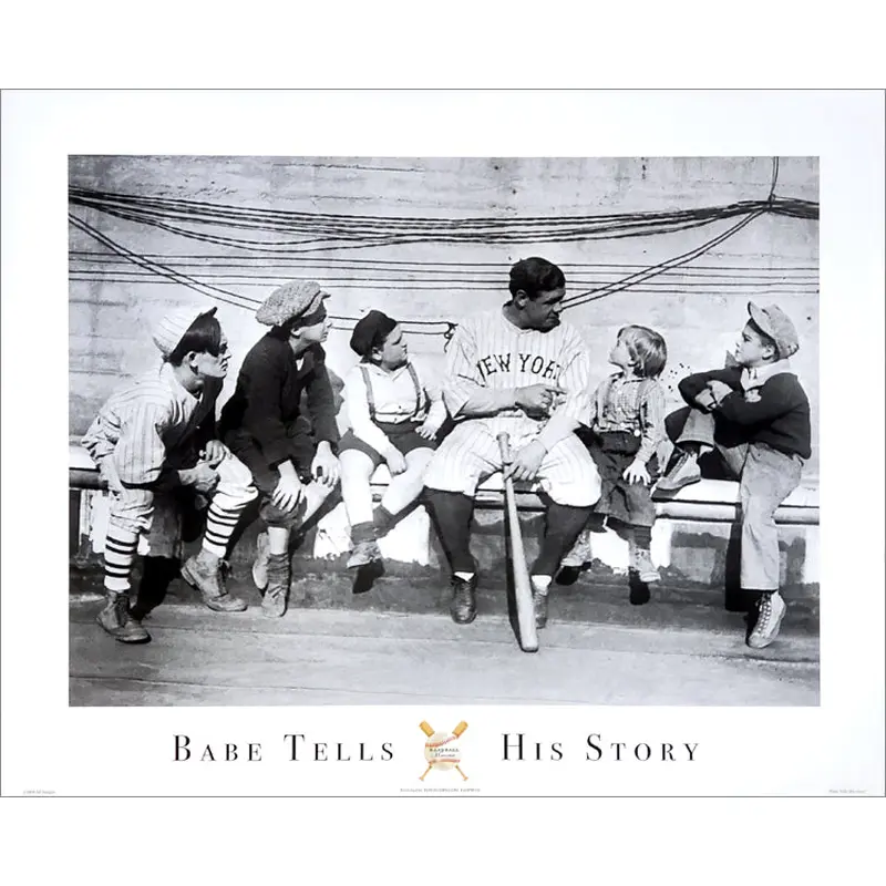 Babe Ruth "Babe Tells His Story" (1924) Poster Print - Image Source