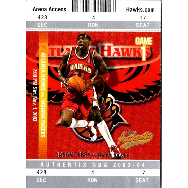 2003 Fleer Authentix Jason Terry #96