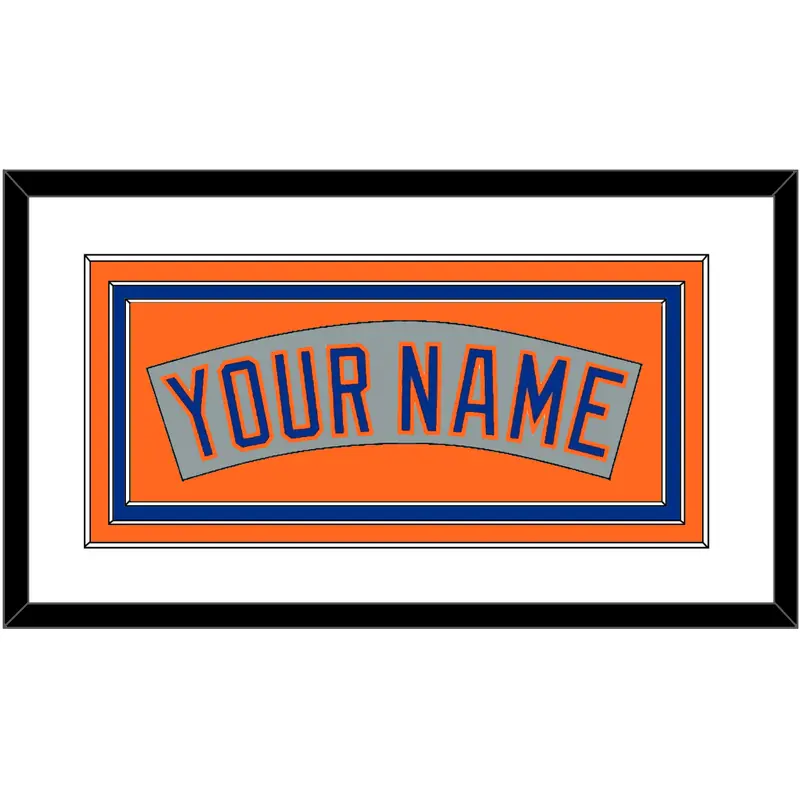 New York Nameplate - Road Gray (1982-1986) - Triple Mat 2