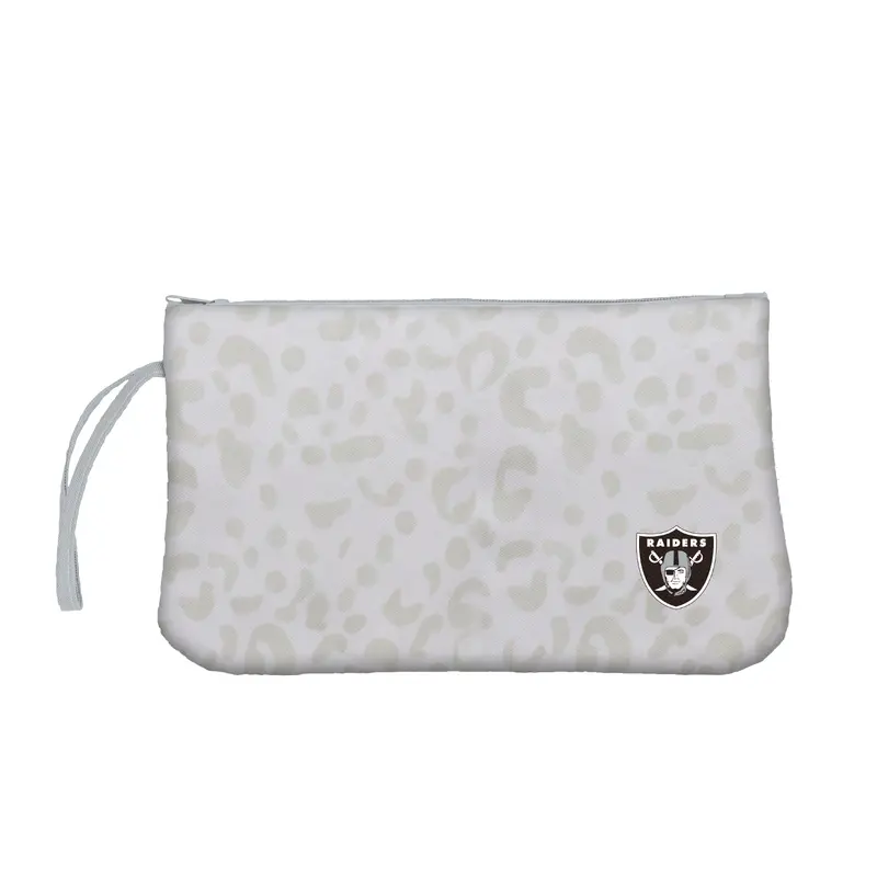 Las Vegas Raiders Leopard Print Wristlet