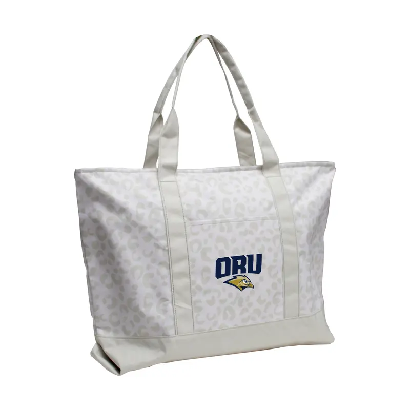 Oral Roberts Leopard Pattern Tote
