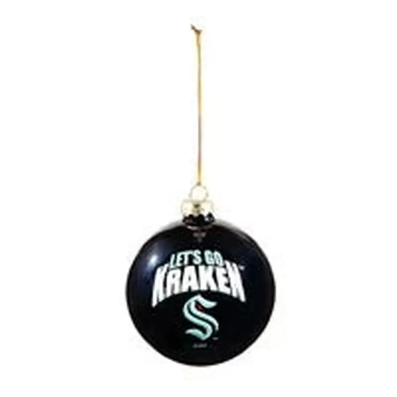 Seattle Kraken "Let's Go Kraken" Ball Ornament