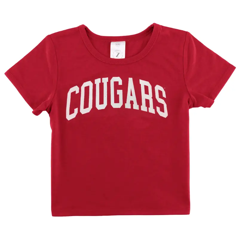 Zoozatz Youth Crimson Tee with "Cougars"