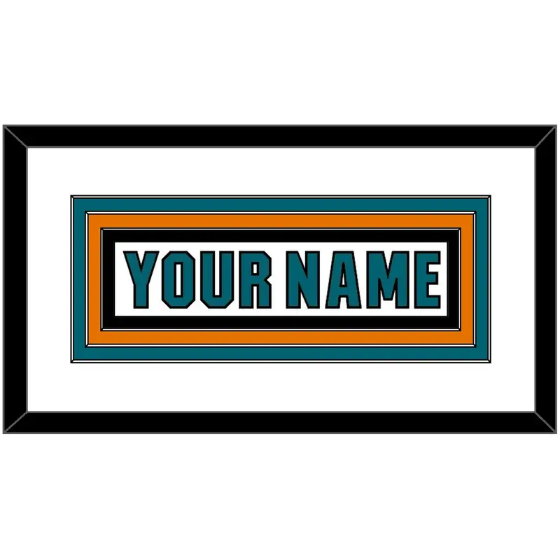 San Jose Nameplate - Road White (2017-2022) - Triple Mat 1