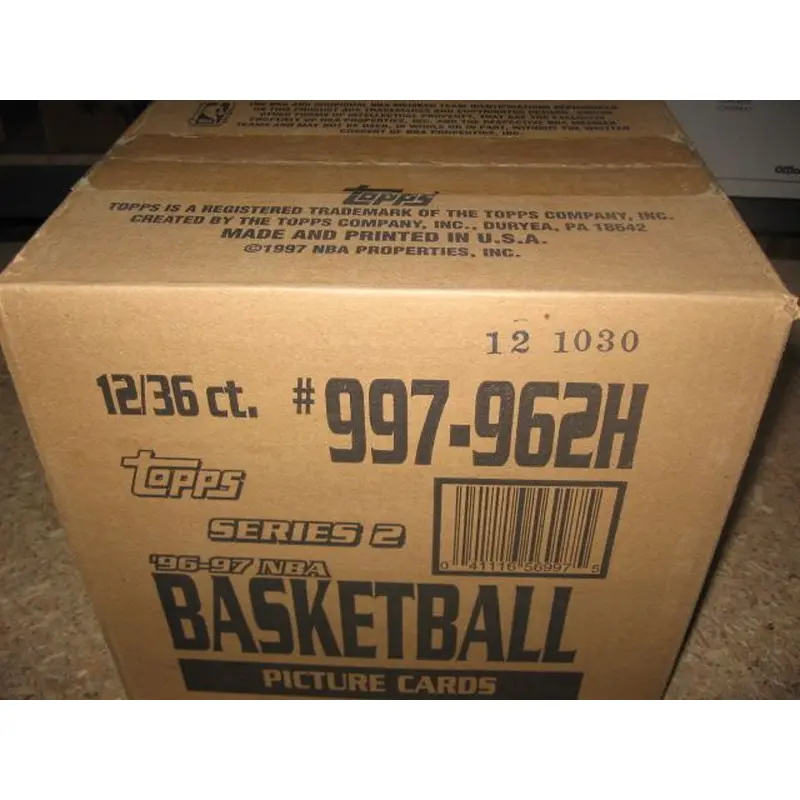 1996/97 Topps Basketball Series 2 Case (Hobby) (12 Box)