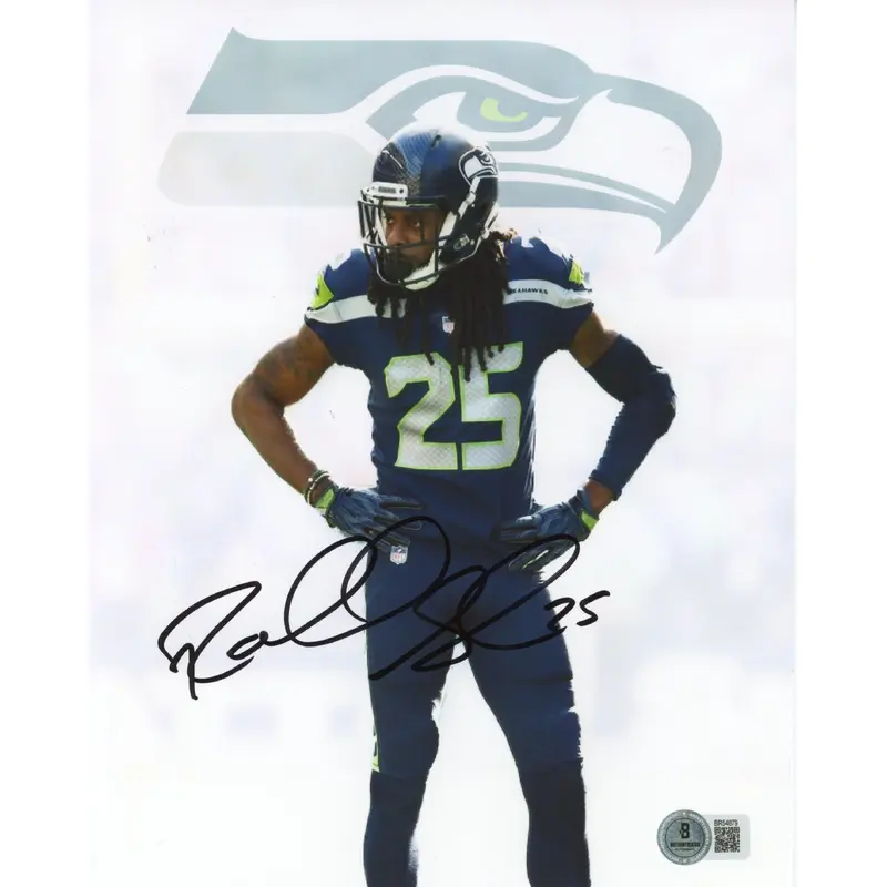Seahawks Richard Sherman Authentic Signed 8x10 Photo Autographed BAS #BR54879