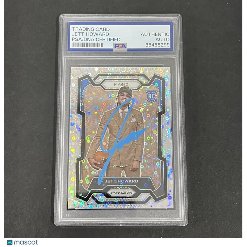 2023-24 Panini #132 Jett Howard Silver Disco Prizm Rookie signed card PSA