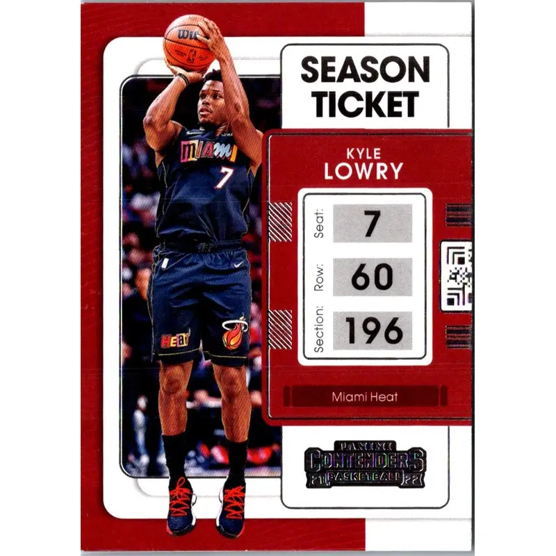 2021 Panini Contenders Game Ticket Red Kyle Lowry #23