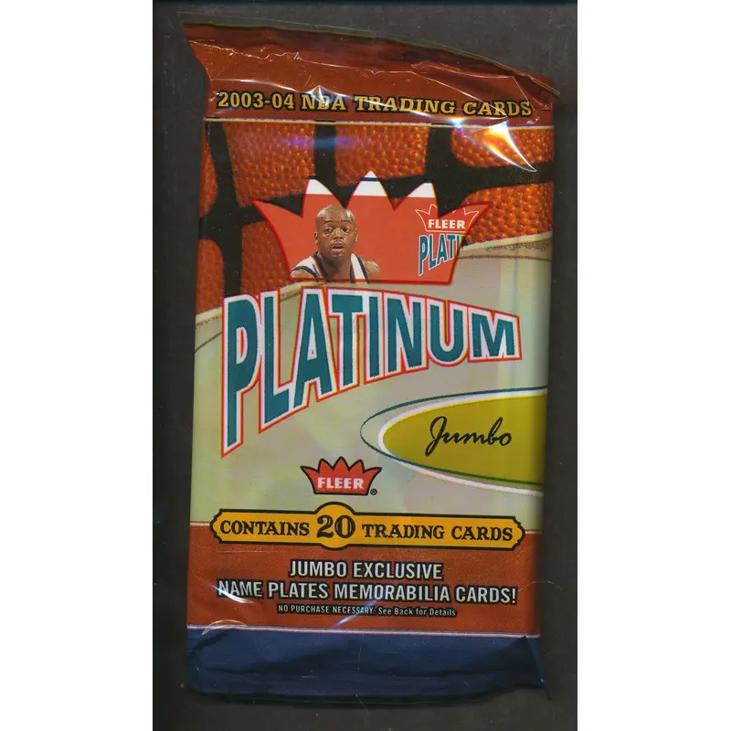 2003/04 Fleer Platinum Basketball Unopened Jumbo Pack (Hobby)