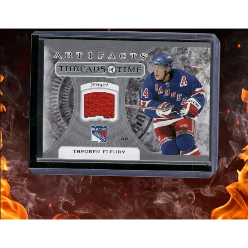 2022-23 Upper Deck Artifacts Theoren Fleury Threads of Time Jersey #TT-TF