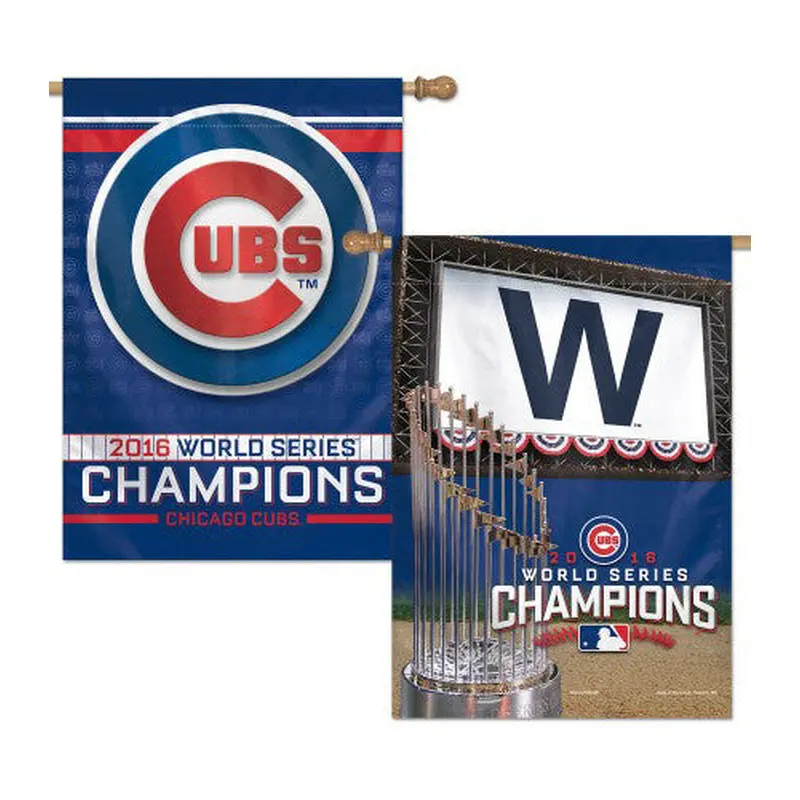Chicago Cubs 2016 World Series Champions 2-Sided Commemorative Wall Banner - Wincraft