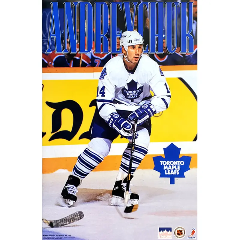Dave Andreychuk "Action" Toronto Maple Leafs Poster - Starline 1994