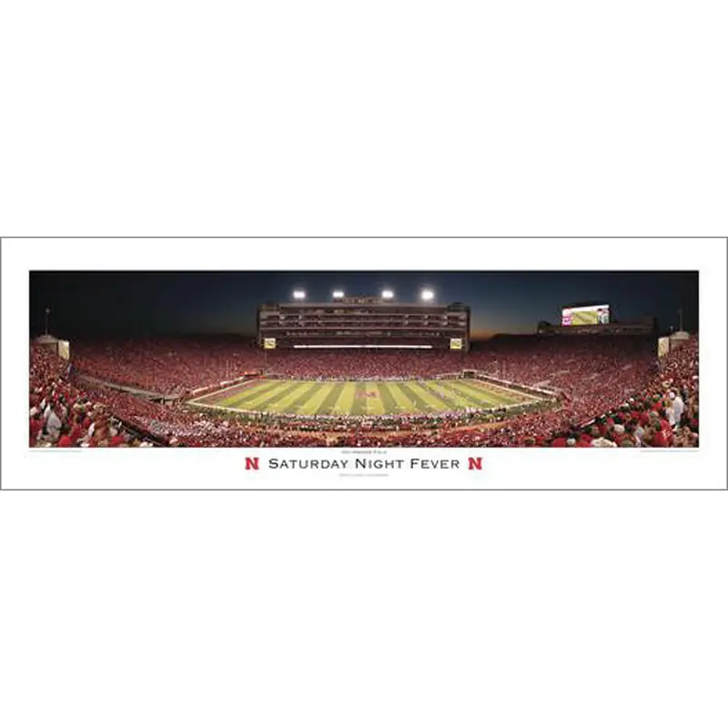 Nebraska Cornhuskers "Saturday Night Fever" Panoramic Poster Print - R.A. 2010