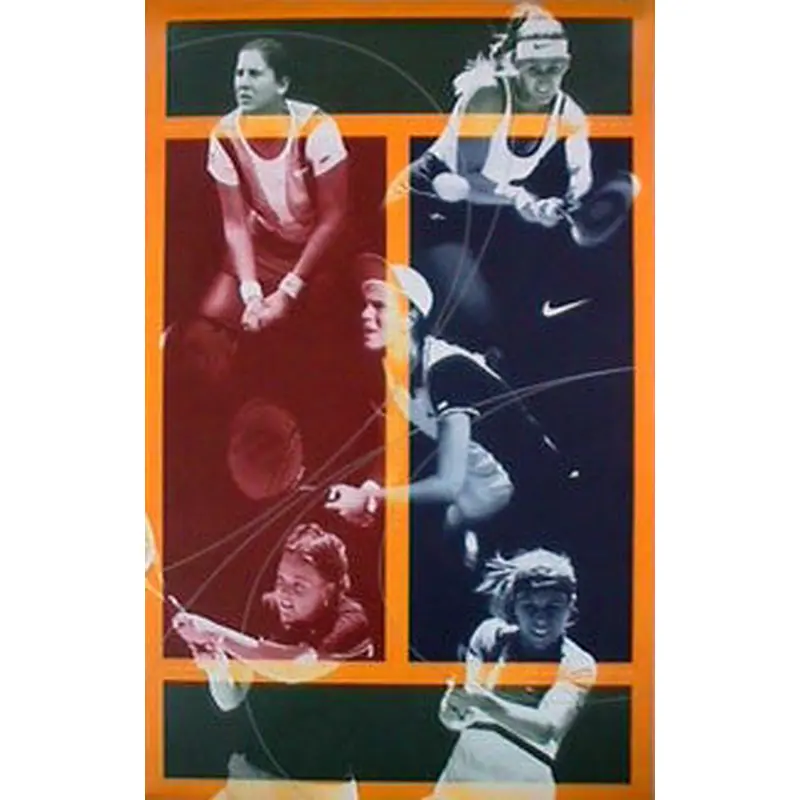 Nike Women's Tennis "Five Stars" (1999) Poster - Seles, Pierce, Davenport, Coetzer, Fernandez)