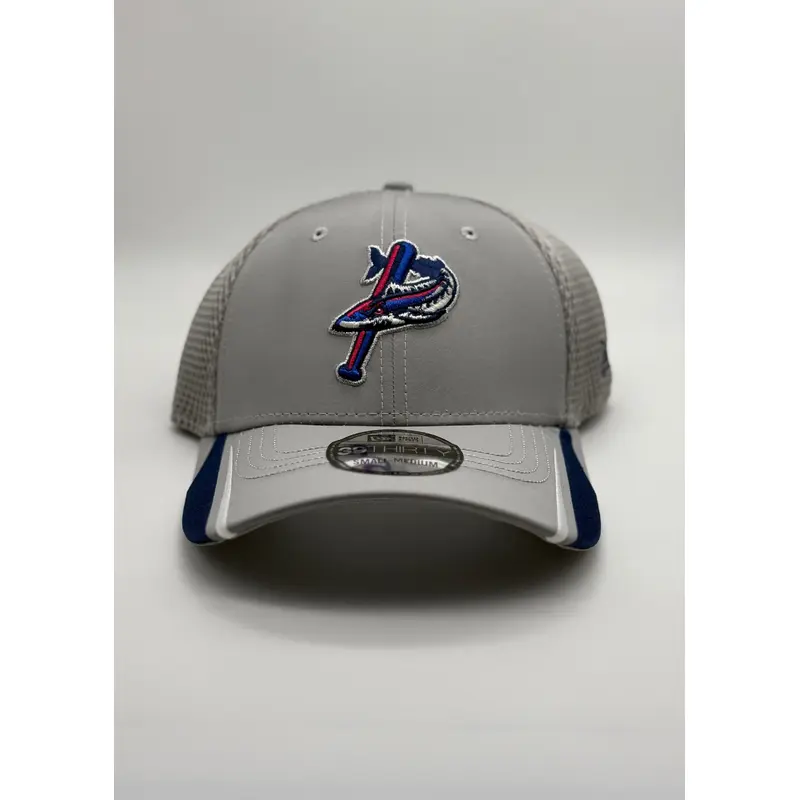 Pensacola Blue Wahoos New Era Gray Linear Hat