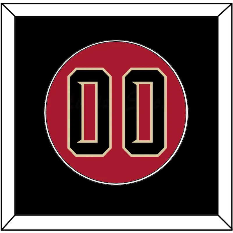 Arizona Number - Alternate Red (2020-2023) - Single Mat 3
