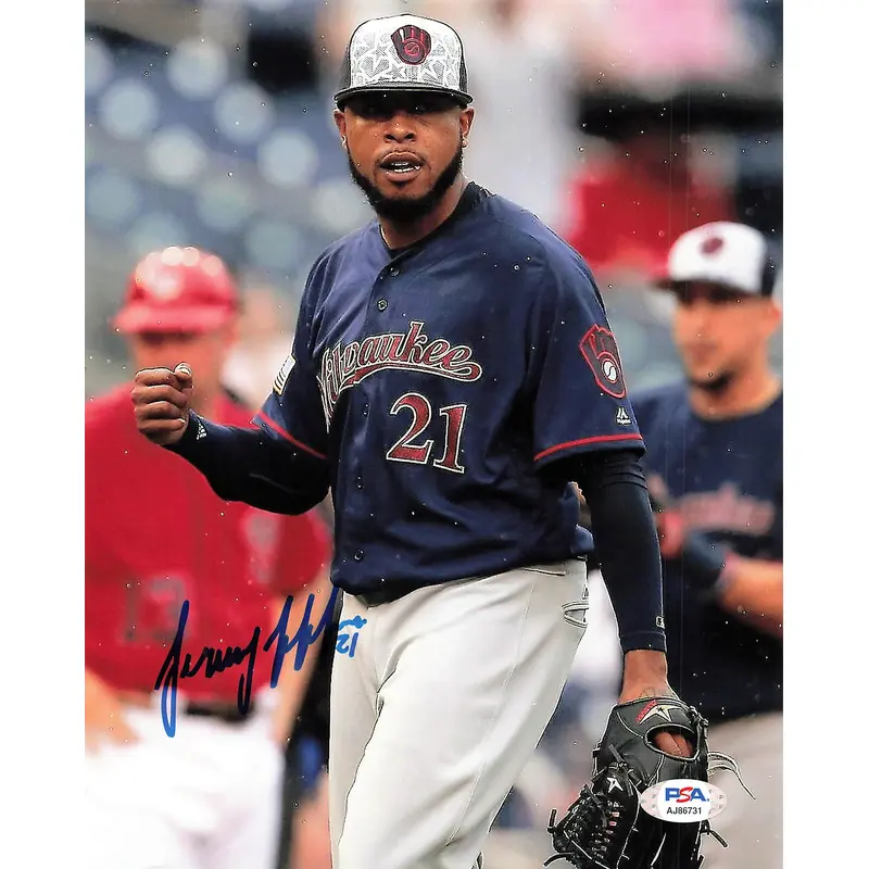 JEREMY JEFFRESS signed 8x10 photo PSA/DNA Milwaukee Brewers Autographed