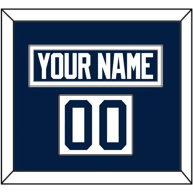 Penn State Hockey Nameplate & Number (Shoulder) - Home White - Single Mat 1