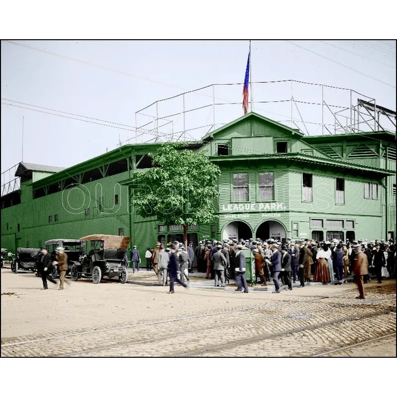 1905 League Park Colorized 8X10 Photo - Cleveland Spiders Indians - 65