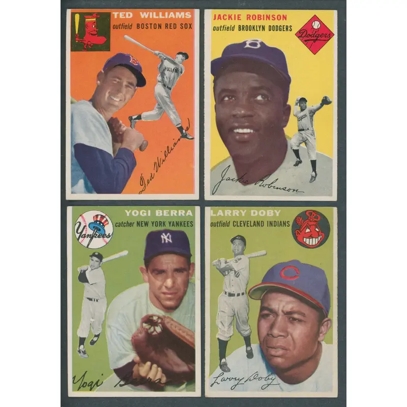 1954 Topps Baseball Near Set (248/250) EX/MT NM