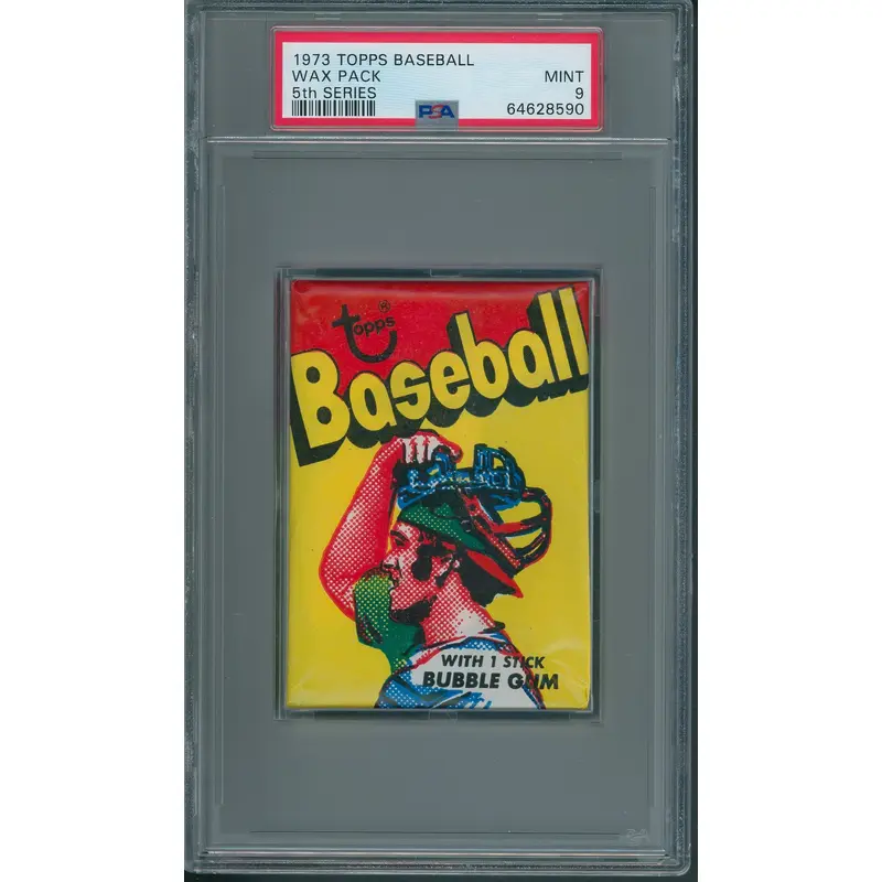 1973 Topps Baseball Unopened 5th Series Wax Pack PSA 9 *8590
