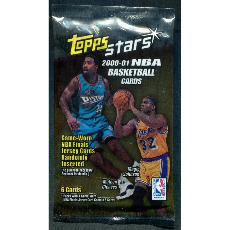 2000/01 Topps Stars Basketball Unopened Pack (Retail) (6)