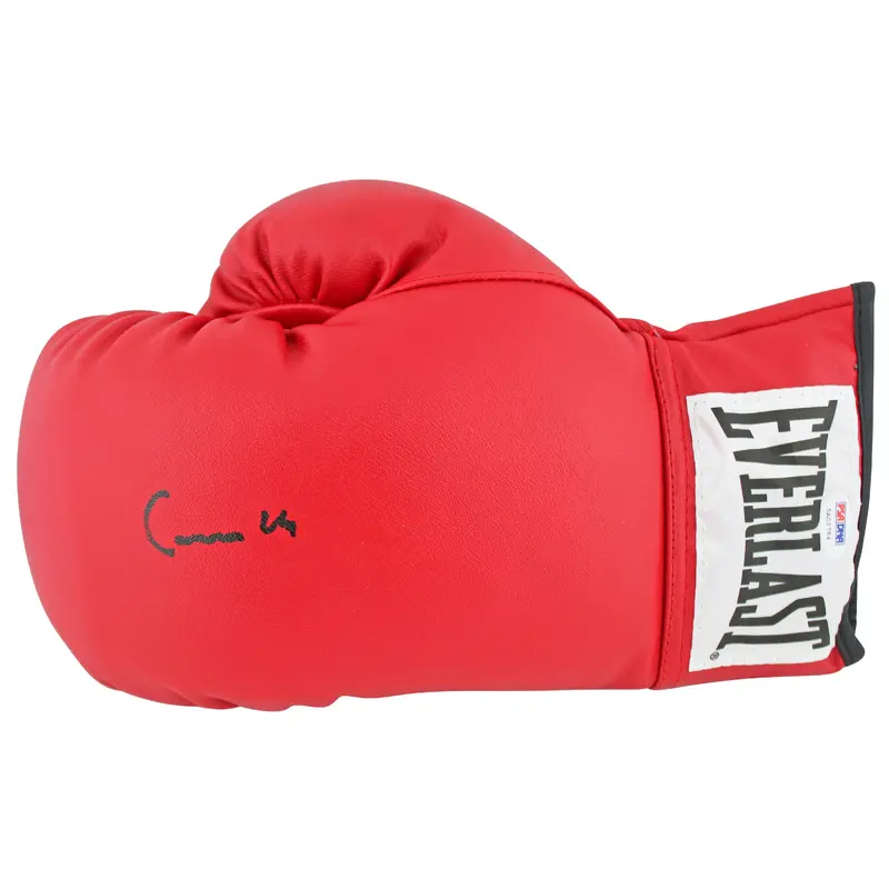 Muhammad Ali "Cassius Clay" Signed Red Everlast Boxing Glove PSA Itp #5A02784