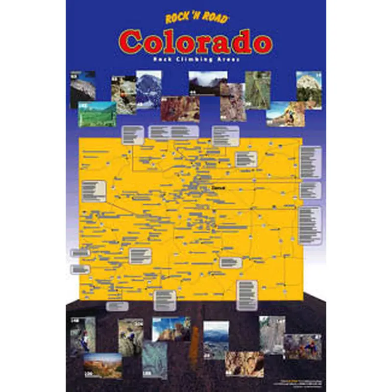 Colorado Rock Climbing Map - Rock 'N Road 2003