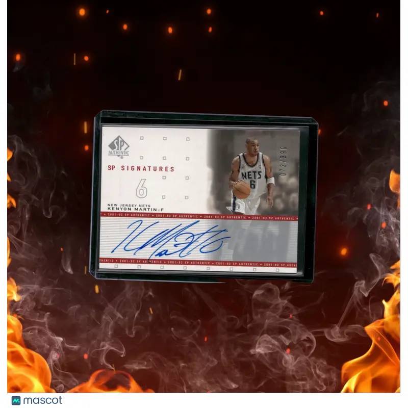 2002-03 Upper Deck Sp Authentic Kenyon Martin SP Signatures 073/390 #KM